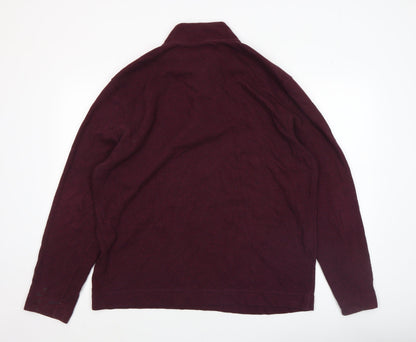 Mens UK Size XL Van Heusen Red Henley Sweatshirt