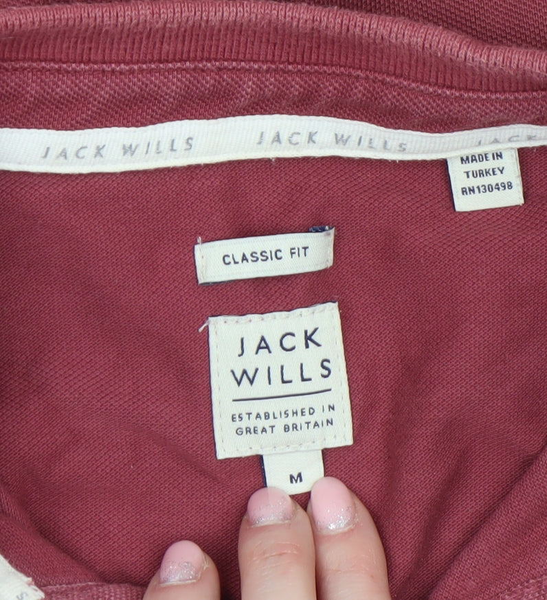 Mens UK Size M Jack Wills 100% Cotton Polo Shirt