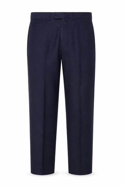 Mens UK Size M Remus Uomo Slim Fit Dress Pants Blue Trousers