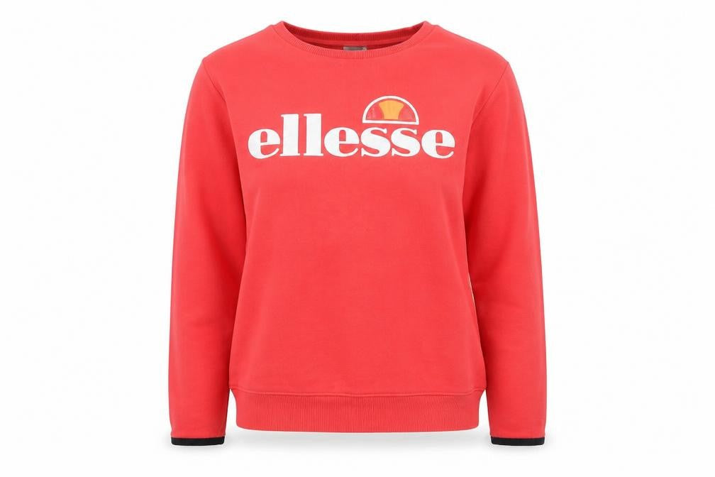 Womens UK Size 6 ellesse Red Pullover Sweatshirt