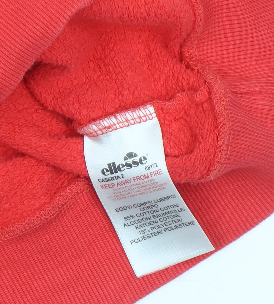 Womens UK Size 6 ellesse Red Pullover Sweatshirt