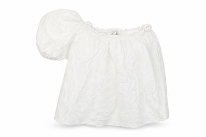 Womens UK Size 10 River Island White Peasant Blouse