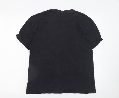 Disney Women’s Black Mickey & Friends Graphic Cotton T-Shirt XS