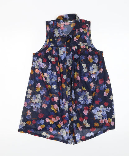 Womens UK Size 6 River Island Multicoloured Tunic Blouse