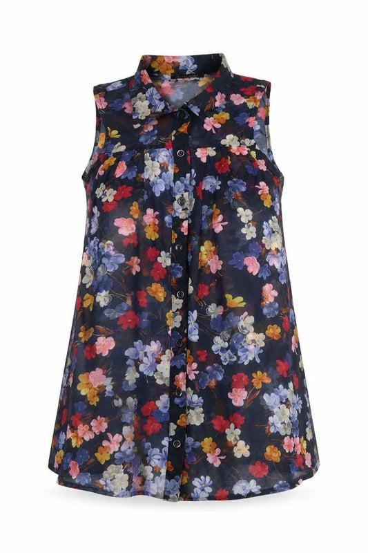 Womens UK Size 6 River Island Multicoloured Tunic Blouse