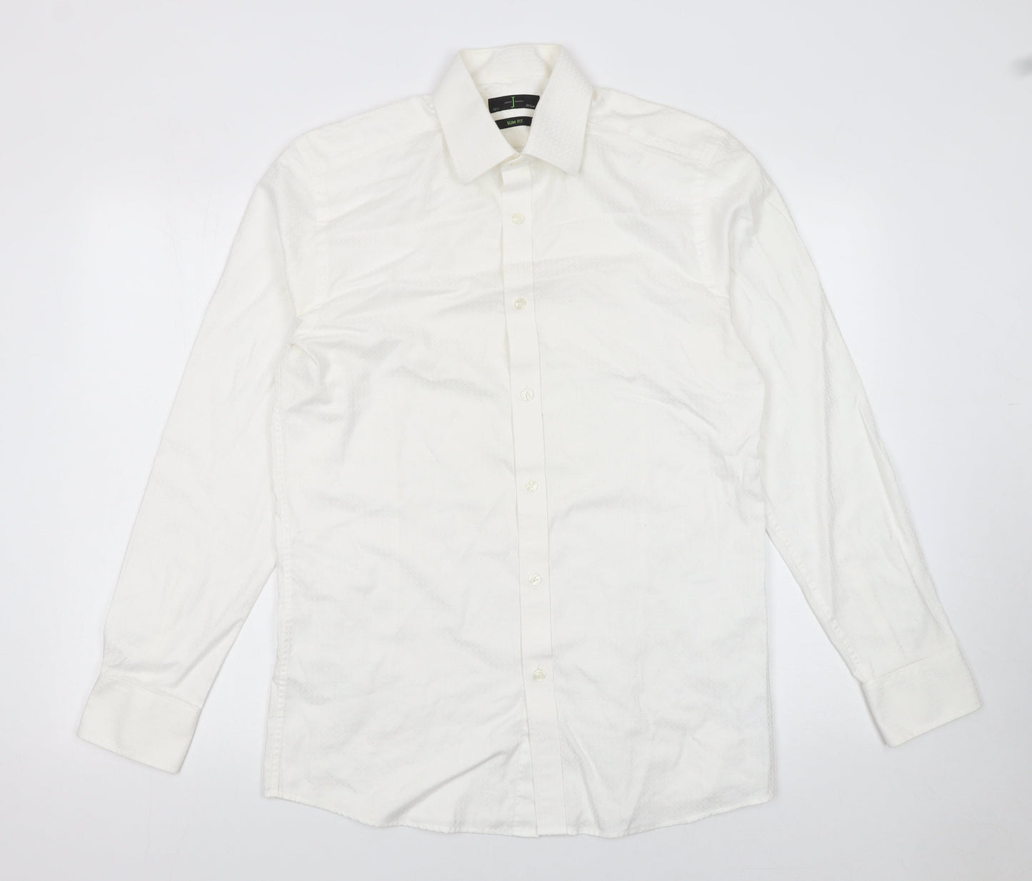 Mens UK Collar Size 15.5 Jasper Conran Smart White  Dress Shirt