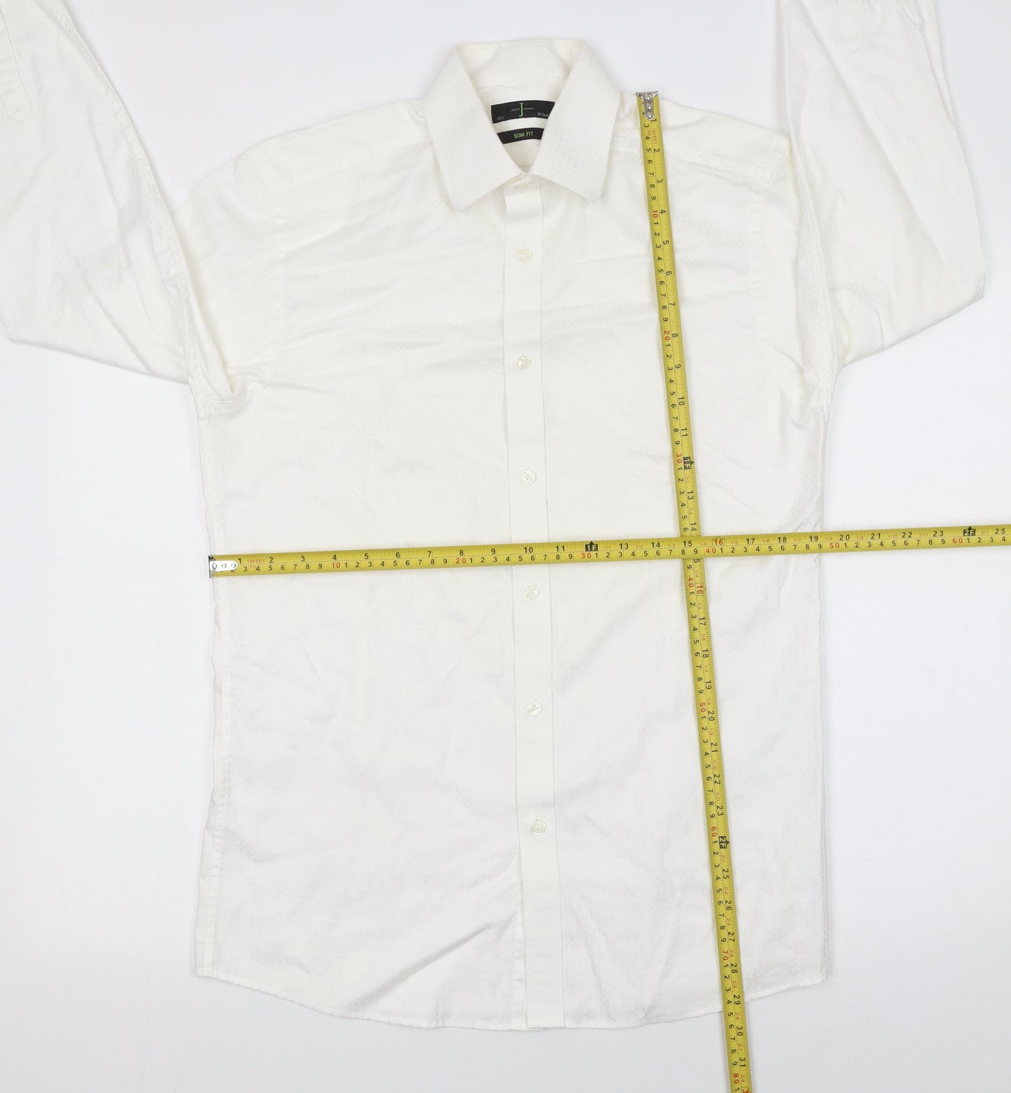 Mens UK Collar Size 15.5 Jasper Conran Smart White  Dress Shirt