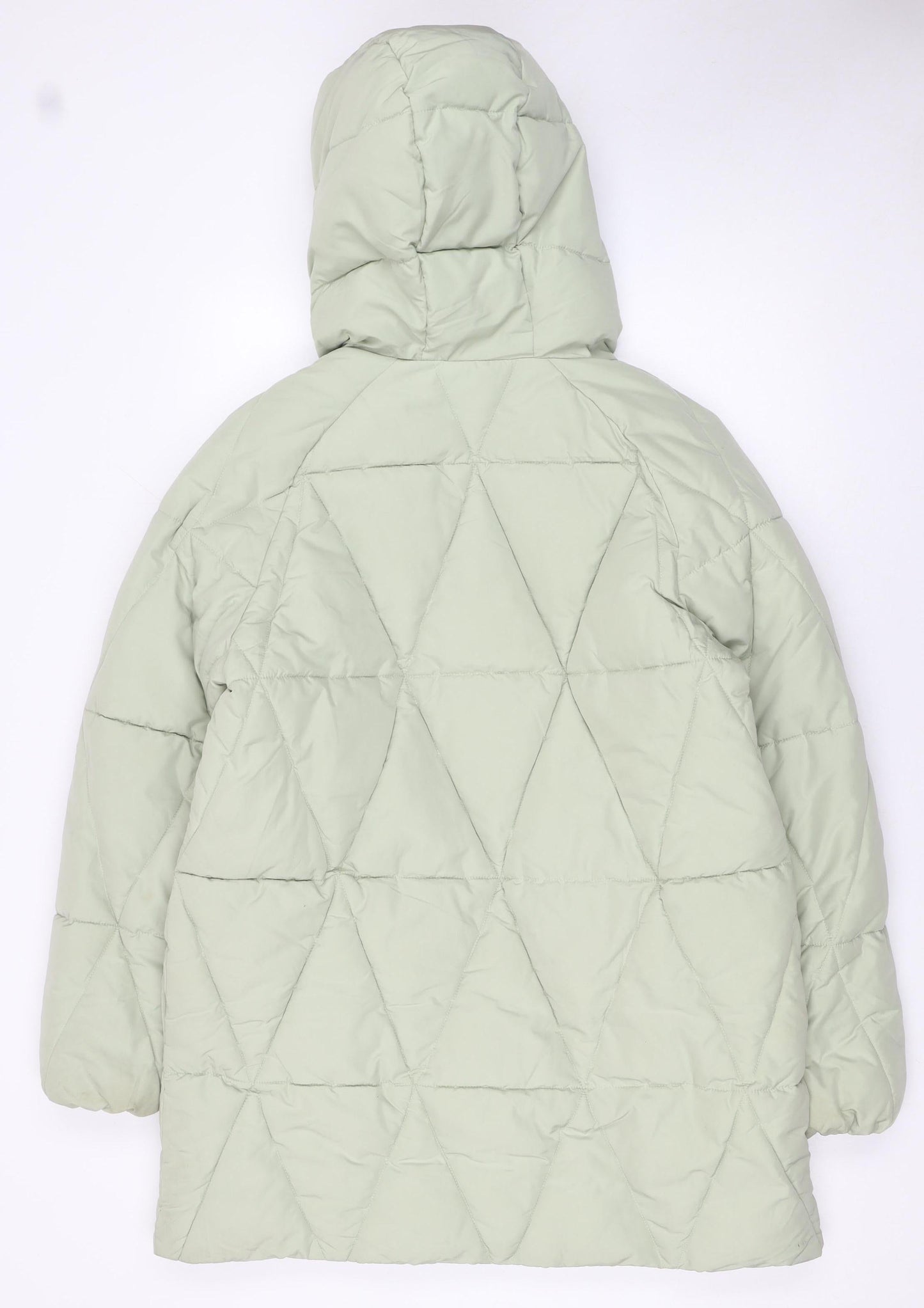 Womens UK Size S STR Green Puffer Jacket