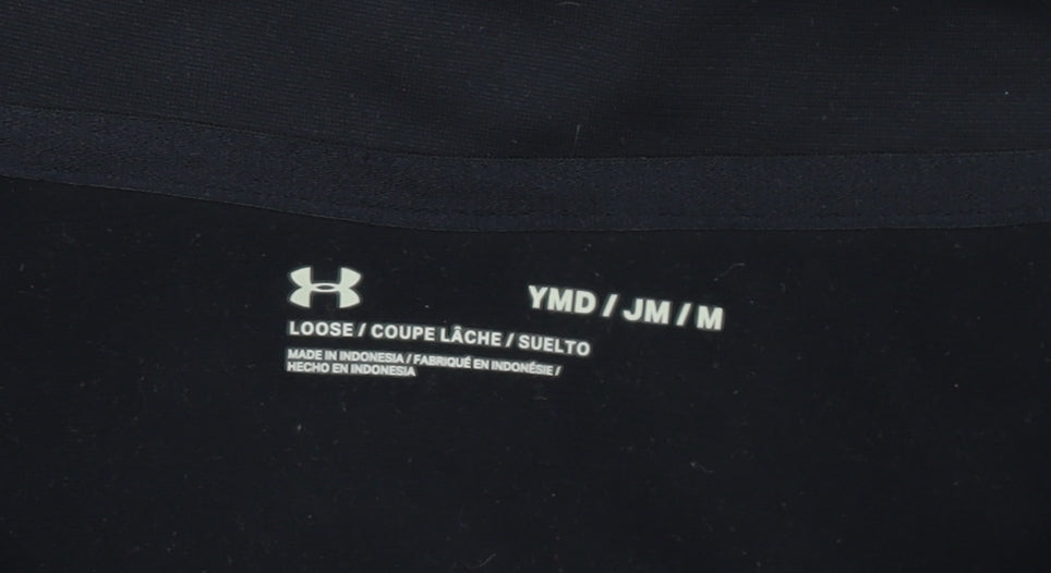 Girls UK Size 10 Years Under armour Black Track Jacket