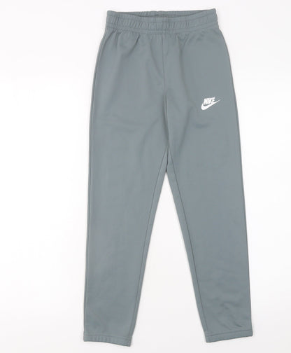 Boys UK Size S Nike Regular Fit Jogger Grey Trousers