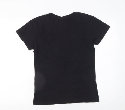 Womens UK Size XS Riverdale Black Basic T-Shirt