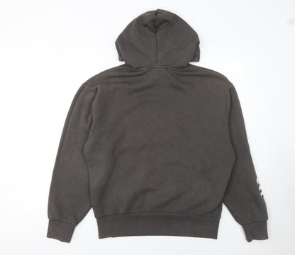 Mens UK Size S COLLUSION Brown Pullover Hoodie