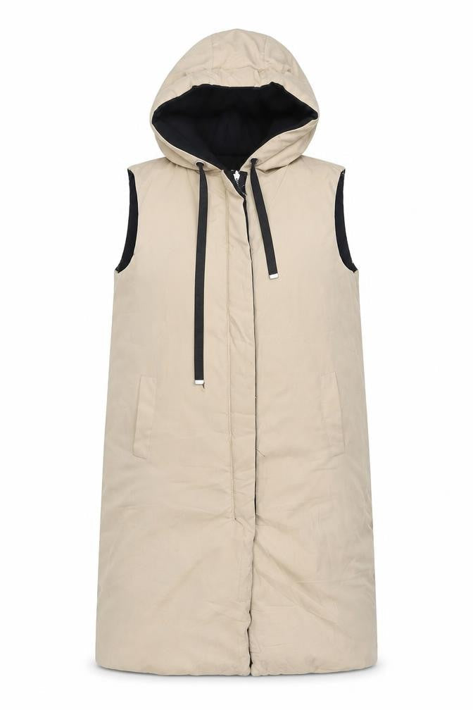 Womens UK Size L Misspap Beige Puffer Jacket