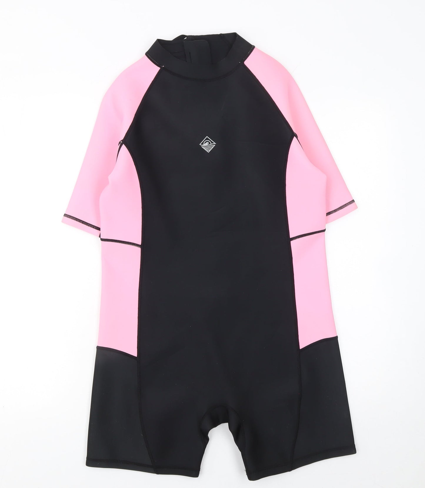 Primark Girls Pink & Black Short Sleeve Wetsuit 13-14 Years Sports Beachwear