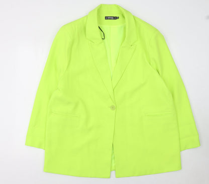 Womens UK Size 18 Missguided Regular Yellow Blazer