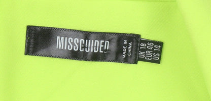Womens UK Size 18 Missguided Regular Yellow Blazer