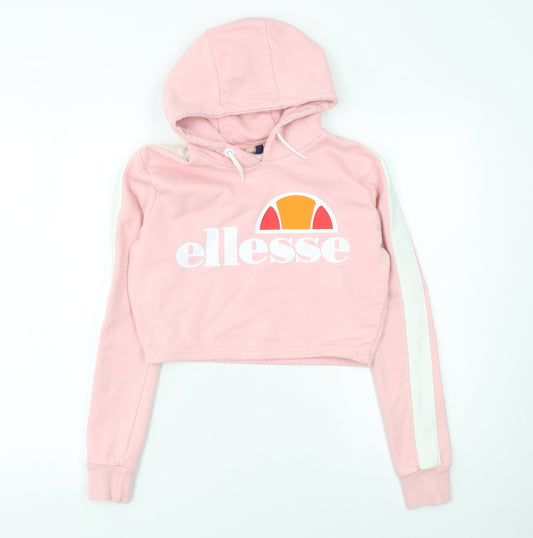 Womens UK Size 6 ellesse Pink Pullover Hoodie