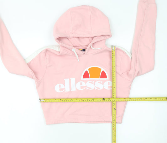 Womens UK Size 6 ellesse Pink Pullover Hoodie