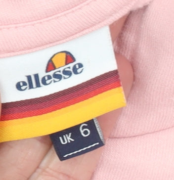 Womens UK Size 6 ellesse Pink Pullover Hoodie