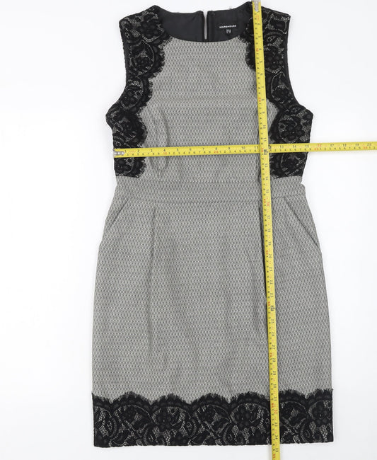 Womens UK Size 12 Warehouse Sheath Dress