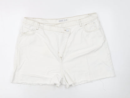 Womens UK Size 18 RE_STYLD Regular Fit Cut-Off Shorts