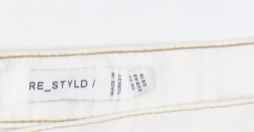 Womens UK Size 18 RE_STYLD Regular Fit Cut-Off Shorts