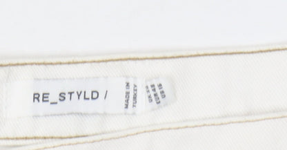 Womens UK Size 18 RE_STYLD Regular Fit Cut-Off Shorts