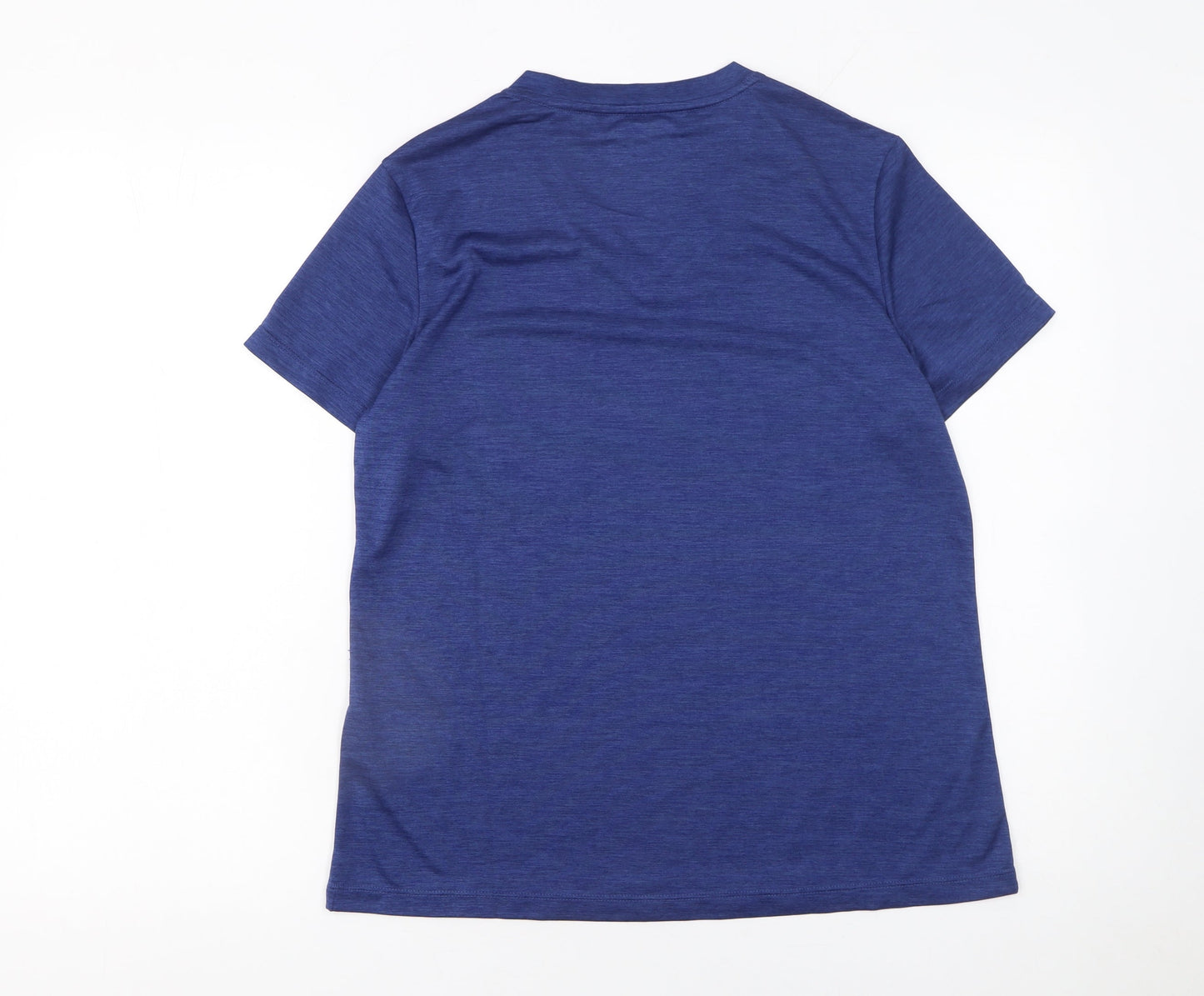 Womens UK Size 10 US PRO Blue Gym & Training Running & Jogging Yoga T-Shirt