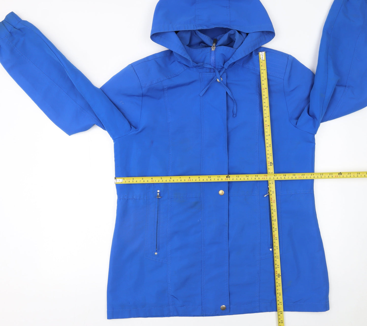 Womens UK Size 14 Betty Kay London Blue Rain Coat