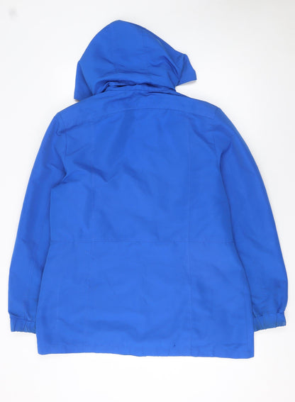 Womens UK Size 14 Betty Kay London Blue Rain Coat