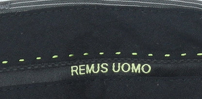 Mens UK Size 38R Remus Uomo Regular Fit Dress Pants Grey Trousers