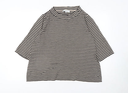 Womens UK Size M Carolyn Donnelly The Edit Beige Basic T-Shirt