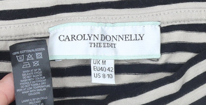 Womens UK Size M Carolyn Donnelly The Edit Beige Basic T-Shirt