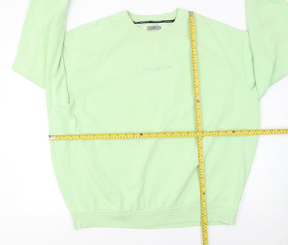 Womens UK Size L Calvin Klein Jeans Green Pullover Sweatshirt