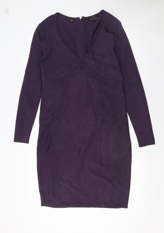Womens UK Size 14 Ted Baker Bodycon Dress
