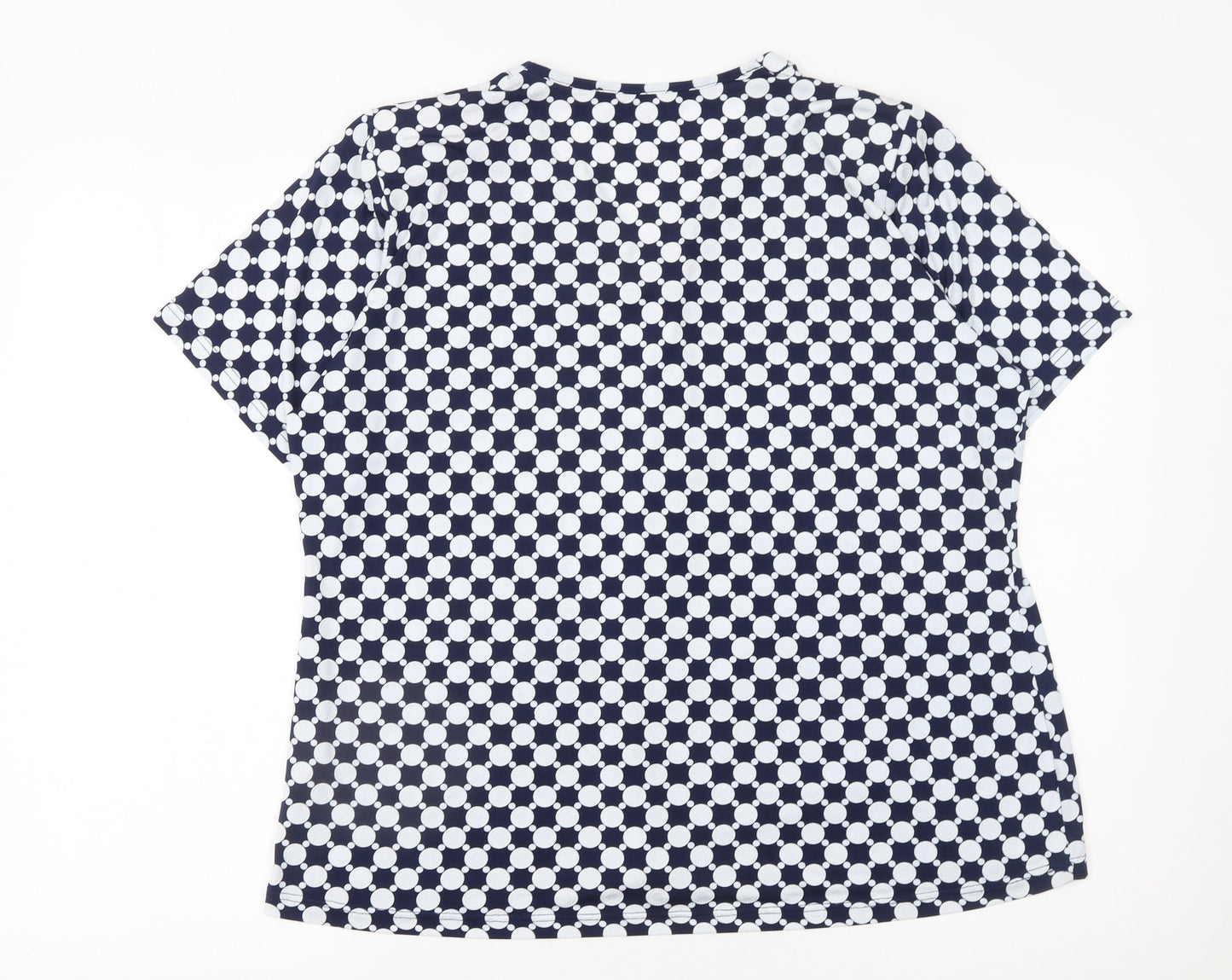Womens UK Size 14 Mer & Sud Blue Basic Blouse