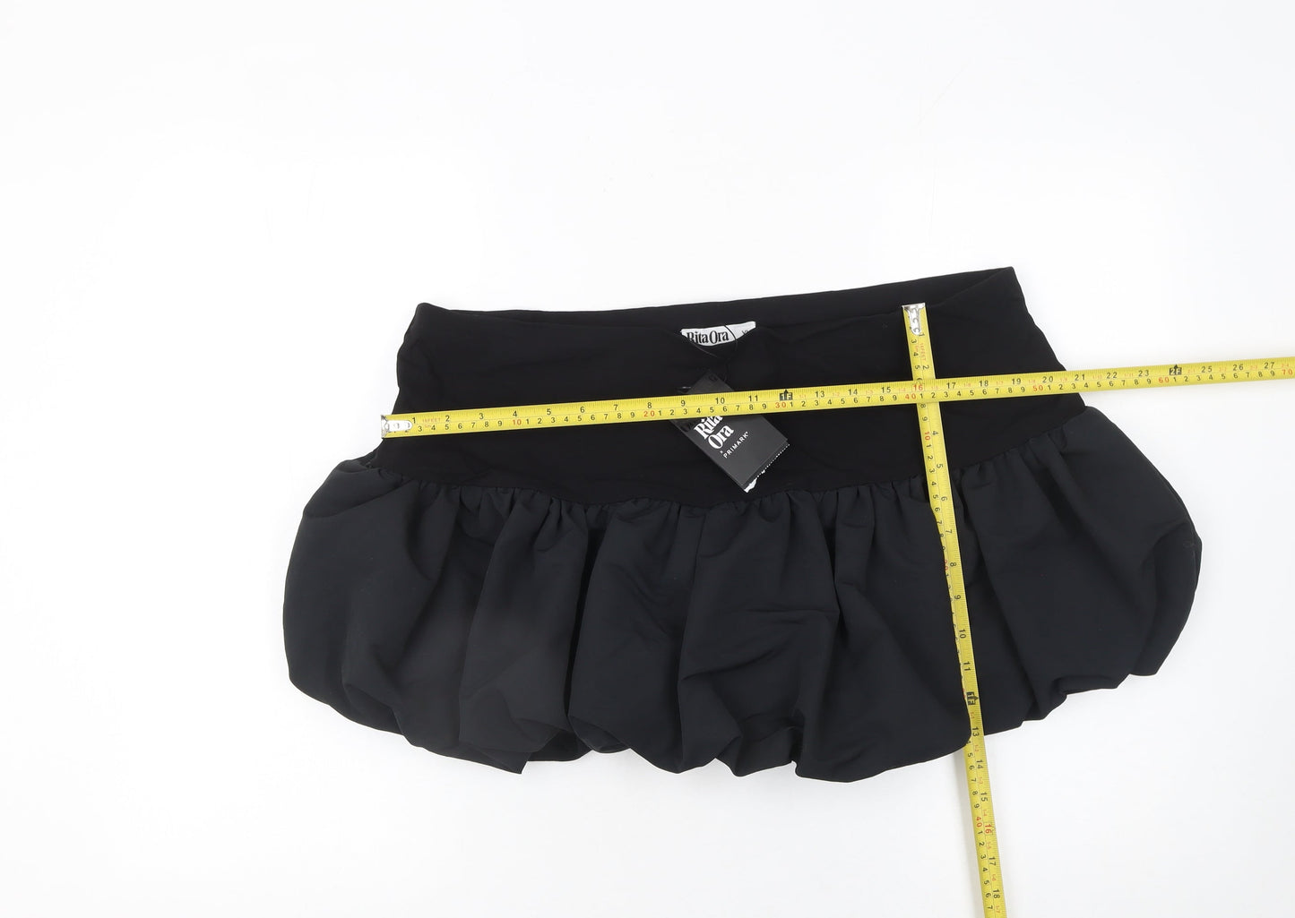 Primark Women’s Black Bubble Hem Short Skirt Size XL