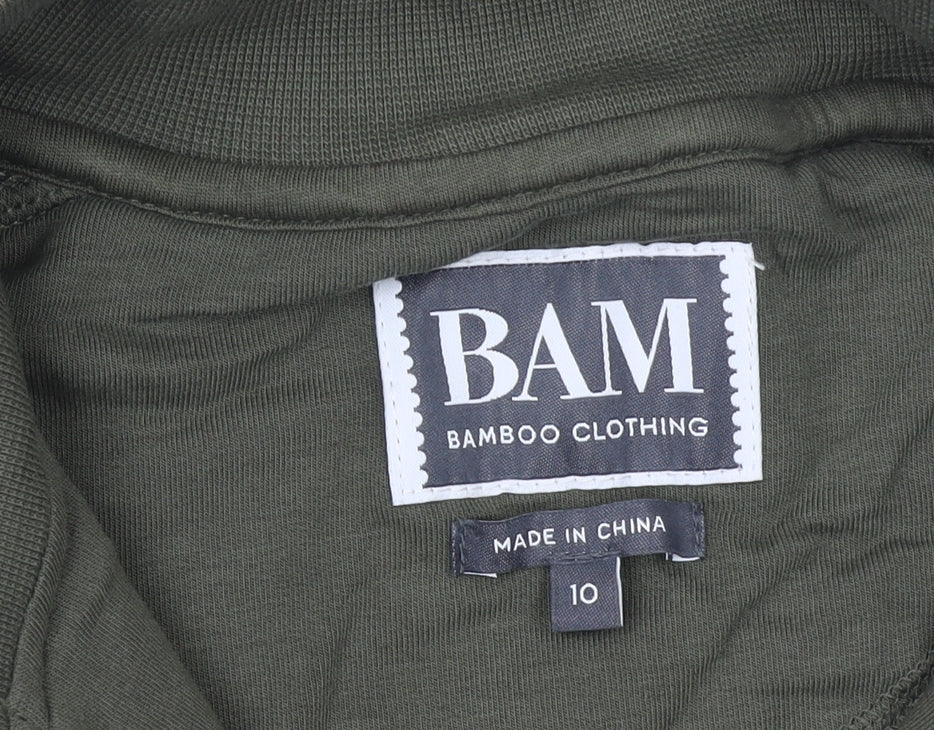 Womens UK Size 10 BAM Green Pullover Sweatshirt