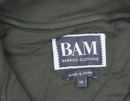 Womens UK Size 10 BAM Green Pullover Sweatshirt