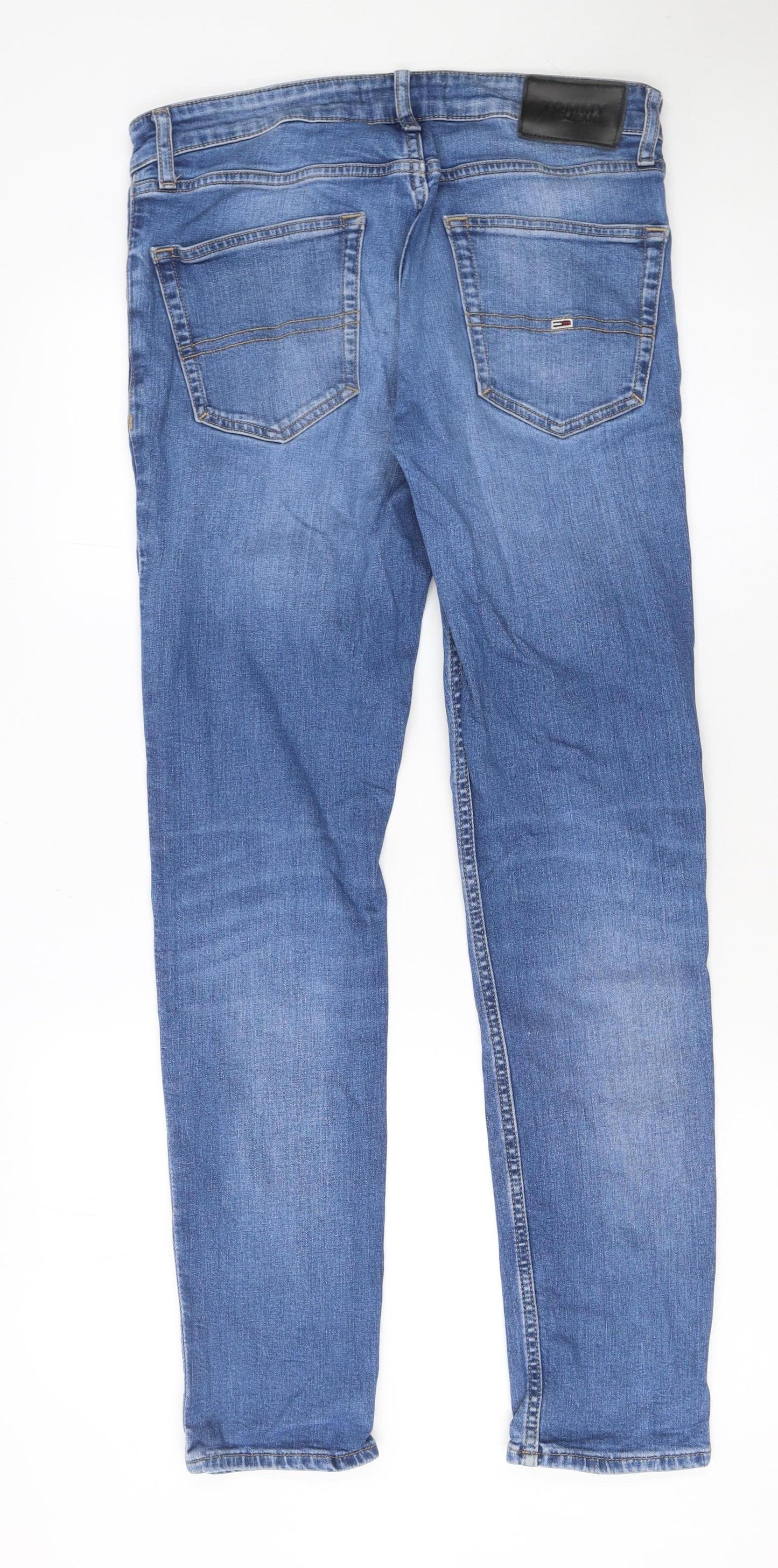Mens UK Size M Tommy Jeans Slim Fit Skinny Blue Jeans