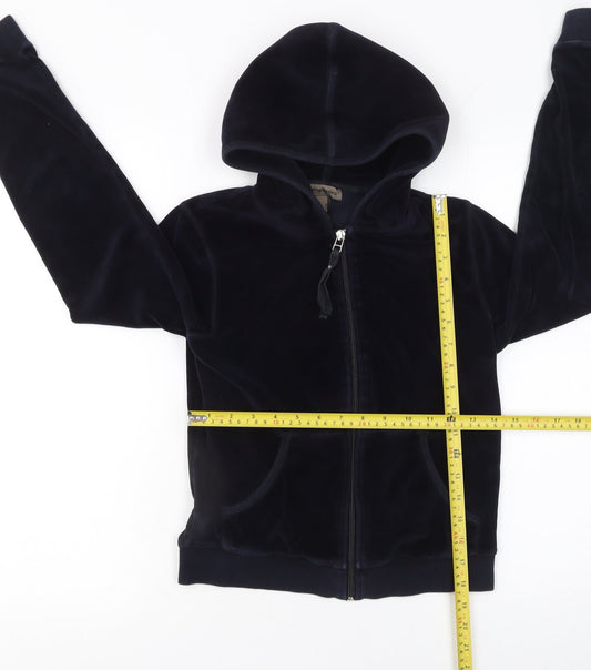Womens UK Size 10 MNG Basics Black Full Zip Hoodie