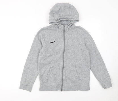 Boys UK Size L Nike Grey Full Zip Hoodie