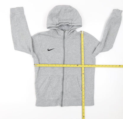 Boys UK Size L Nike Grey Full Zip Hoodie