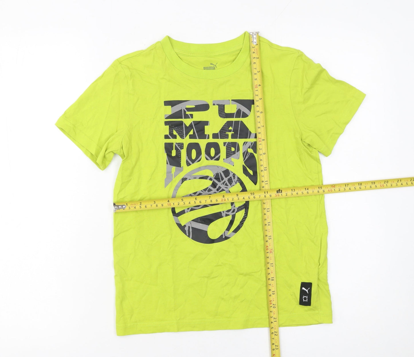Boys UK Size 11-12 Years PUMA Yellow Basic T-Shirt