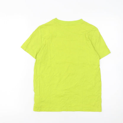 Boys UK Size 11-12 Years PUMA Yellow Basic T-Shirt