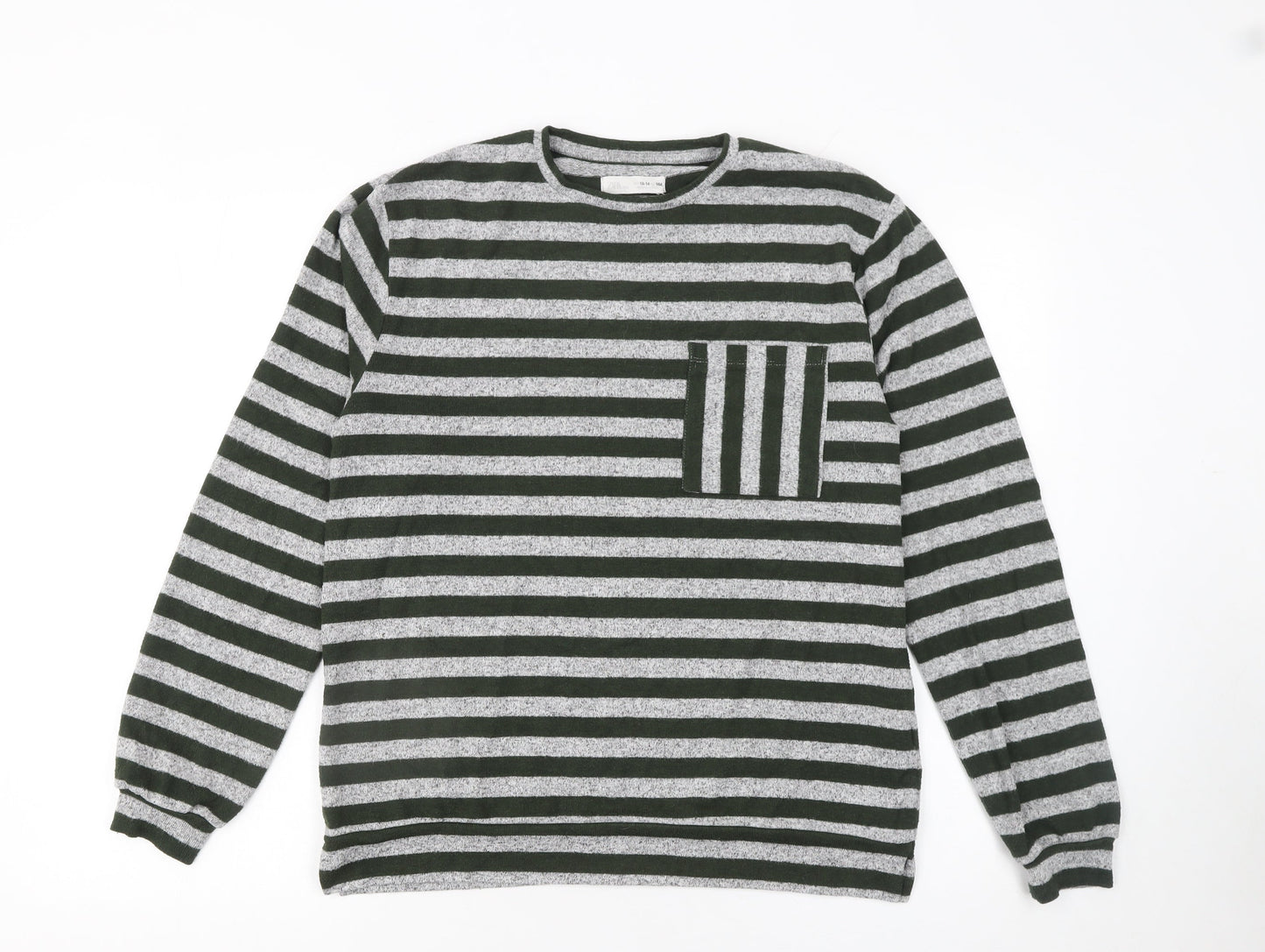Girls UK Size 13-14 Years Zara Grey Pullover Jumper