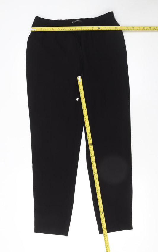 Womens UK Size 10 Dunnes Stores Regular Fit CasualWorkwearTravel Black Trousers