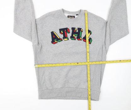 Womens UK Size 6 Superdry Grey Pullover Sweatshirt