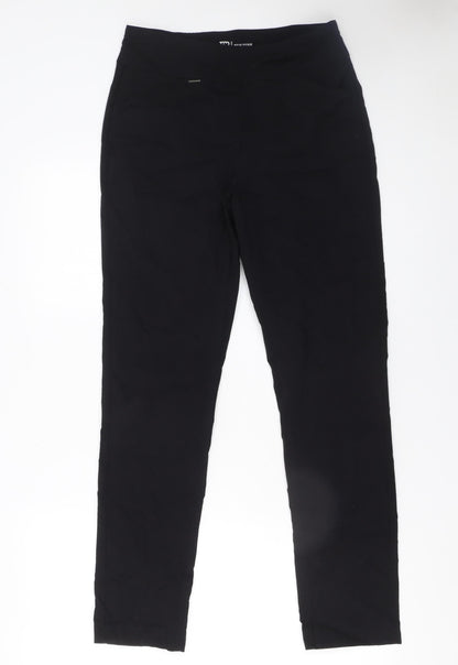 Womens UK Size S EP New York Slim Fit Casual Workwear Travel Black Trousers