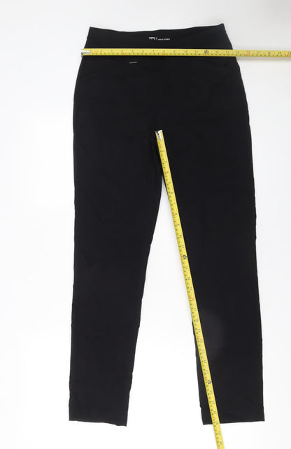 Womens UK Size S EP New York Slim Fit Casual Workwear Travel Black Trousers